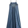 Sleeveless Flowy Denim Dress - Image 2