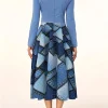 Printed Patchwork Denim Dress - Image 2