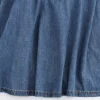 Sleeveless Flowy Denim Dress - Image 6