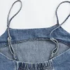 Sleeveless Flowy Denim Dress - Image 4