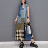 Tunic Patchwork Denim Dress - Image 2