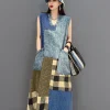 Tunic Patchwork Denim Dress - Image 5