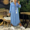 Tunic Long Denim Dresses - Image 2