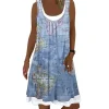 Plus Size Sleeveless Denim Dress - Image 2