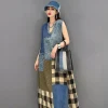 Tunic Patchwork Denim Dress - Image 6