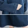Hooded Oversized Denim Dress - Image 5