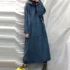 Hooded Oversized Denim Dress - Image 4