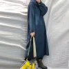 Hooded Oversized Denim Dress - Image 2