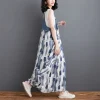 Suspender Flowy Denim Dress - Image 4