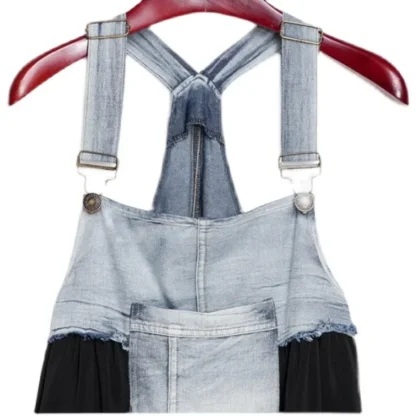 Suspender Flowy Denim Dress - Image 15