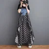 Suspender Flowy Denim Dress - Image 8