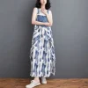 Suspender Flowy Denim Dress - Image 5