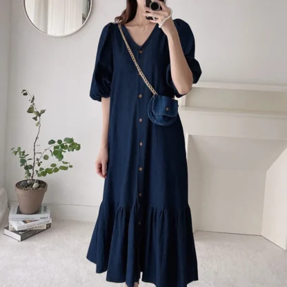 Oversized Casual Denim Dresses - Image 3